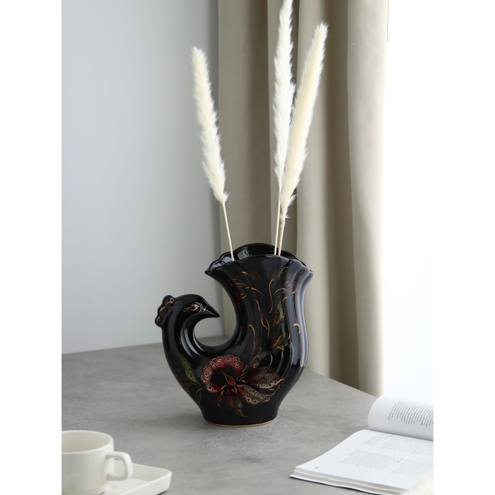 Ваза керамическая &laquo;Голубь&raquo;, настольная, 25 см, микс