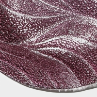 Тарелка стеклянная &laquo;Драхна&raquo;, d=28,5 см, цвет бордовый