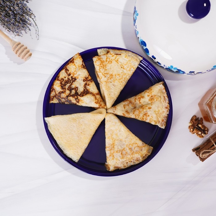 Блинница Доляна &laquo;Свиристель&raquo;, d=23 см, цвет белый