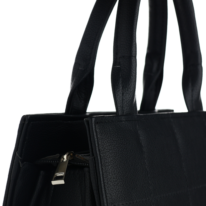 Сумка женская TEXTURA, тоут, средний размер, цвет чёрный