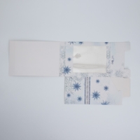 Подарочная коробка новогодняя складная с 3D эффектом &laquo;Снежный вальс&raquo;, 18 х 14 х 23 см, Новый год