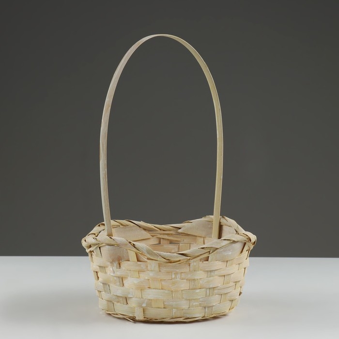 Набор корзин, 19х7,5х9,5/31 см, 22х9х11/34 см, 24х9х11,5/35 см, 3 шт, жёлтые, бамбук