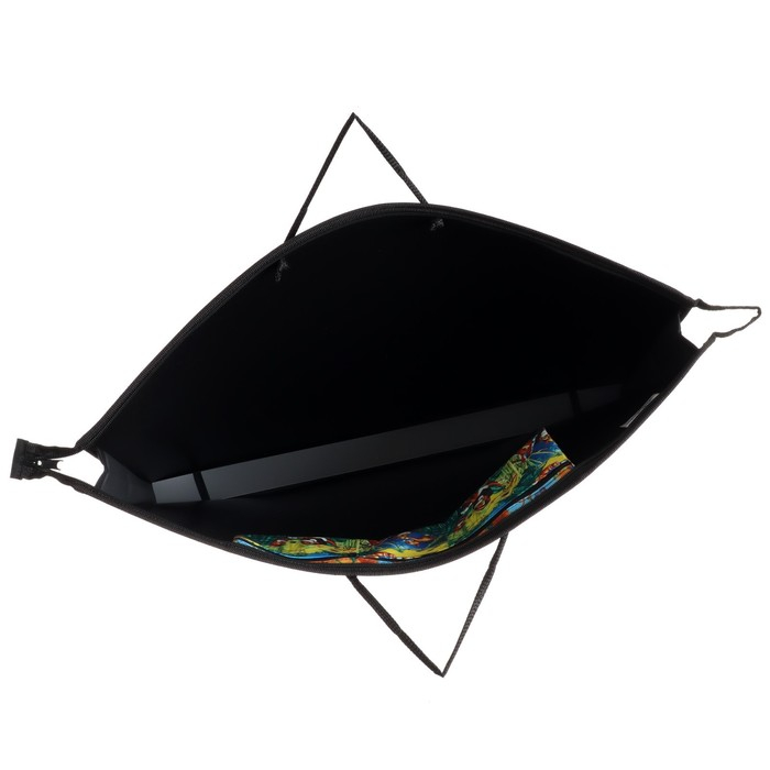 Папка для чертежей и рисунков А2, 650 х 480 х 50 мм, с ручками, пластиковая, молния сверху, Оникс, ПР 2-8, 0.9 мм, карман, Папка для чертежей и рисунков А2, 650 х 480 х 50 мм, с ручками, пластиковая, молния сверху, Оникс, ПР 2-8, 0.9 мм, карман, "Чёрный"