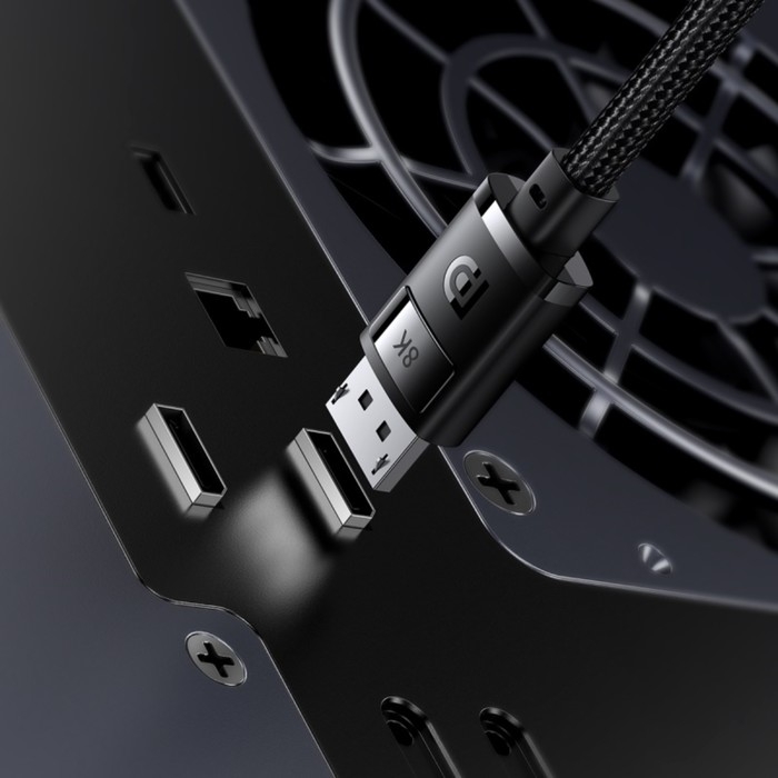 Кабель видео Baseus, HDMI(m)-HDMI(m), 8KHDMI  - 8KHDMI, 8K@60Hz, 1 м, черный