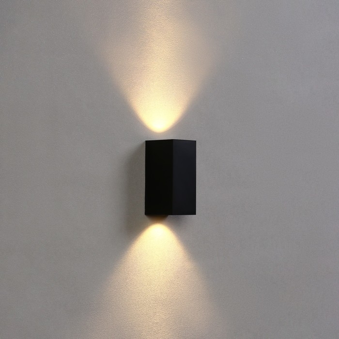 Светильник фасадный &laquo;Глайт&raquo;, FSD-034, 10 Вт, 3000K, IP65, 220 В, пластик, черный