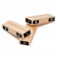 Новогодняя падающая башня &laquo;Новый год: Искать, не ронять&raquo;, 54 бруска, наклейки, 50 карт, 18+