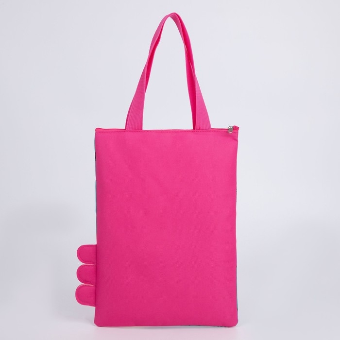 Шопер детский для девочки с допиками «Динозаврик» на молнии, 32х23см Шопер детский для девочки с допиками «Динозаврик» на молнии, 32х23см