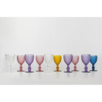 Набор бокалов для вина стеклянный Magistro &laquo;Вилеро&raquo;, 280 мл, 8&times;15,5 см, 2 шт, цвет розовый