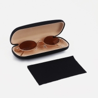 Футляр для очков на хлопушке, длина 16 см, цвет чёрный