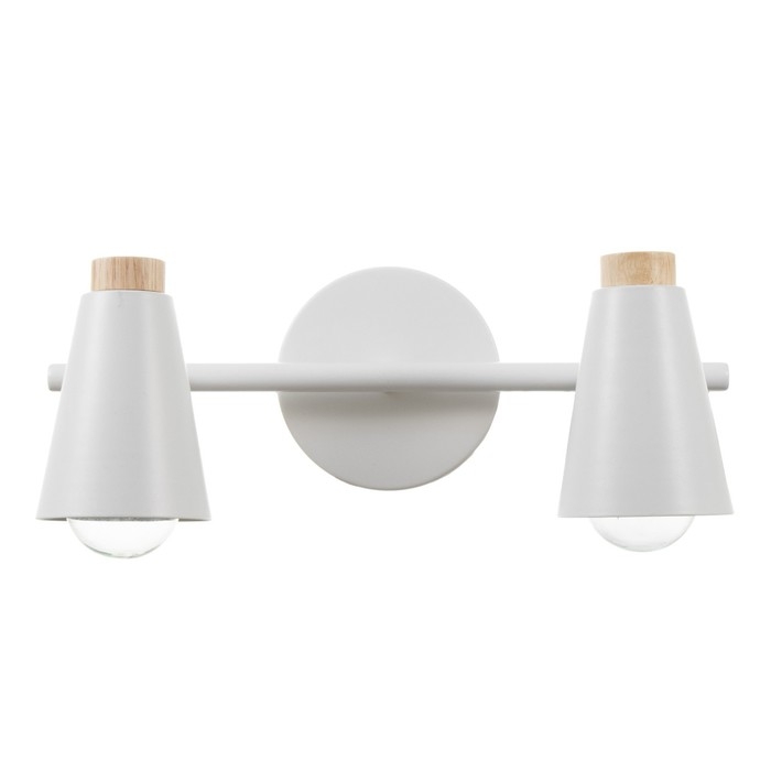 Спот "Конус" 2х40Вт Е27 белый 30х12х16 см