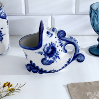 Подставка для ложек &laquo;Чудо-рыба&raquo;, 10х16,5х13,5, гжель