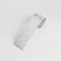 Зеркальная мозайка клеевая, 0,5 &times; 0,5 см, 8 рядов 4 см &times; 1 м, серебряное стекло