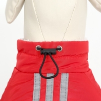 Комбинезон "Спорт" с светоотрожающими полосами, размер XL (ДС 40, ОГ 50, ОШ 40 см), красный 966720 Комбинезон "Спорт" с светоотрожающими полосами, размер XL (ДС 40, ОГ 50, ОШ 40 см), красный 966720