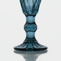 Бокал для шампанского стеклянный Magistro &laquo;Круиз&raquo;, 160 мл, 7&times;20 см, цвет синий