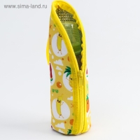 Термо-чехол для бутылочки &laquo;Фруктовая тусовка&raquo; на молнии