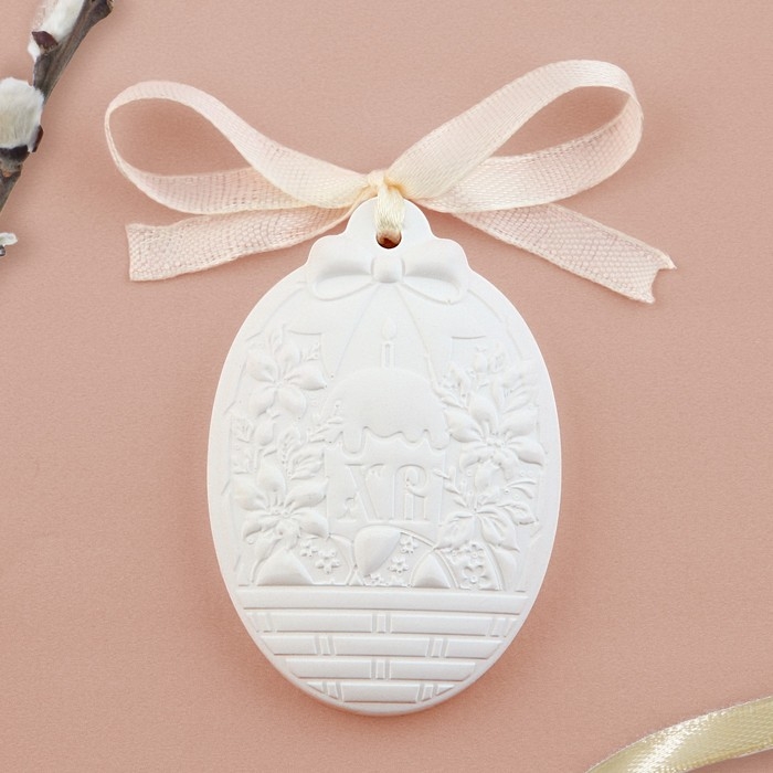 Гипсовое аромасаше &laquo;Пасхальная композиция&raquo;, аромат персик, 1.5 х 4.8 х 7 см.