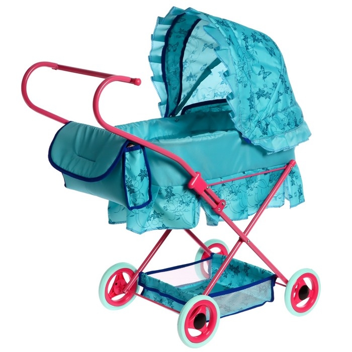 Коляска кукольная №11, цвета МИКС