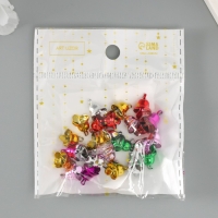 Набор декора для творчества металл "Колокольчики-мини яркие" d=0,8 см набор 25 шт Набор декора для творчества металл "Колокольчики-мини яркие" d=0,8 см набор 25 шт