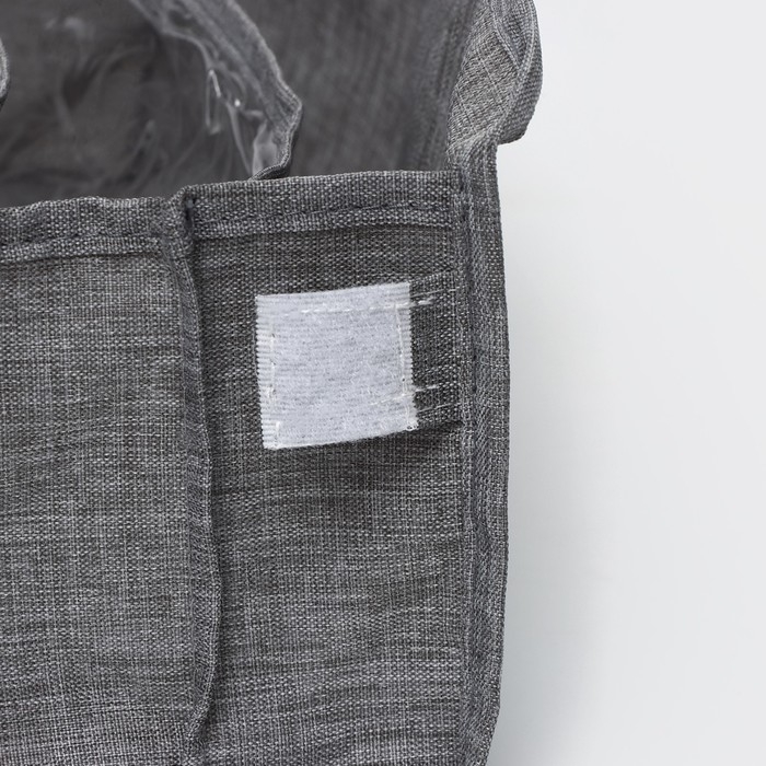 Органайзер для хранения белья Доляна, 7 ячеек, 35&times;30&times;13 см, цвет серый