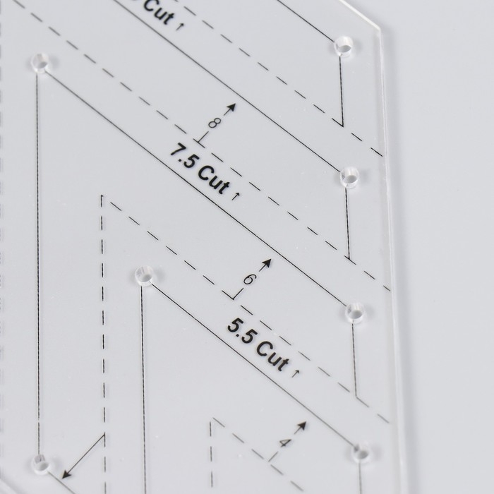 Линейка для пэчворка пластик 45&deg; "Ромб"