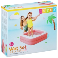 Бассейн надувной &laquo;Малыш&raquo; 57100NP INTEX, 86 х 86 х 25 см, 1-3 года, цвет микс