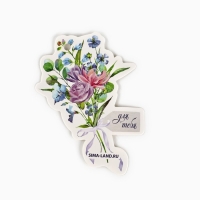 Мешок из хлопка &laquo;С любовью для тебя&raquo;, цветы, 16 х 24 см