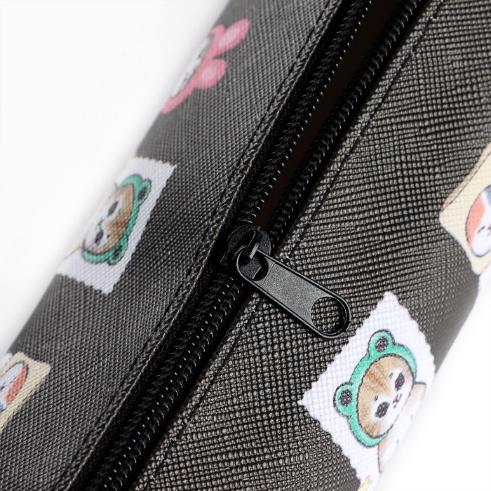 Пенал школьный из искусственной кожи &laquo;1 сентября: Котики&raquo;, 19 х 8 х 3 см