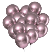 Шар латексный 12" &laquo;Хром&raquo;, металл, набор 5 шт., цвет сиреневый