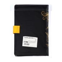 Ежедневник недатированный, обложка ПВХ, формат А5, 140 л, клетка, с хлястиком, Черный Ежедневник недатированный, обложка ПВХ, формат А5, 140 л, клетка, с хлястиком, Черный