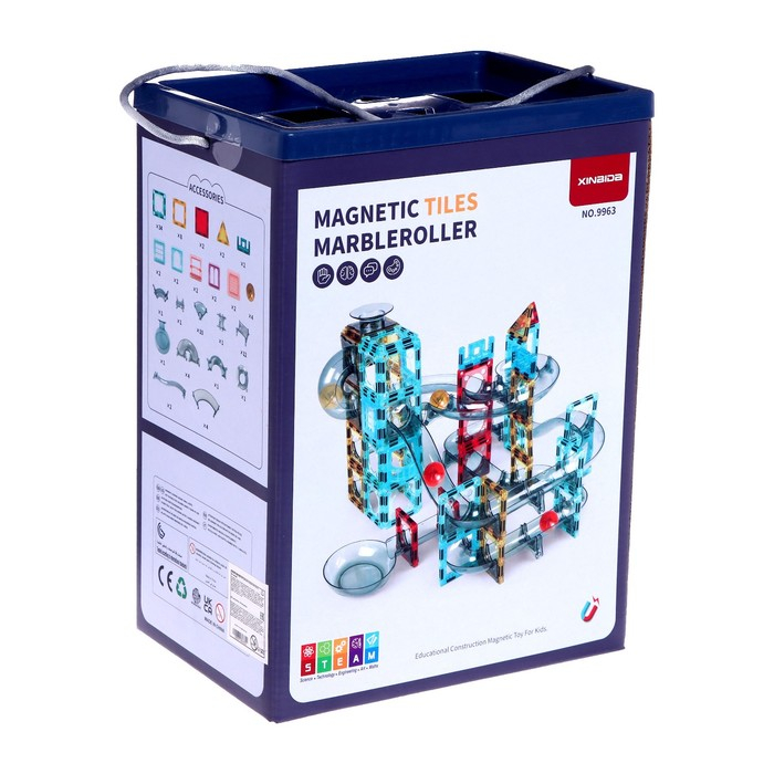 Конструктор магнитный марблс «Магический лабиринт», 100 деталей Конструктор магнитный марблс «Магический лабиринт», 100 деталей