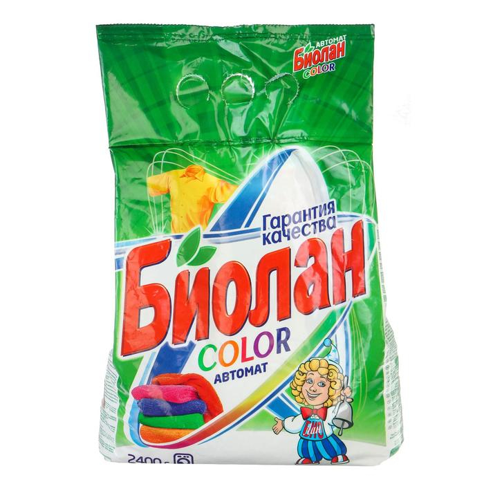 Стиральный порошок Стиральный порошок "Биолан" Color, автомат, 2.4 кг