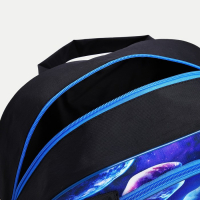 Чемодан малый 37 л (S) с сумкой, отдел на молнии, с расширением, цвет синий