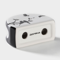 Салфетница Доляна &laquo;Весенний вечер&raquo;, 9,5&times;4,3&times;7 см, цвет белый