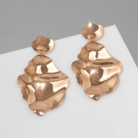 Серьги металл &laquo;Атмосфера&raquo; кувшинка, цвет золото