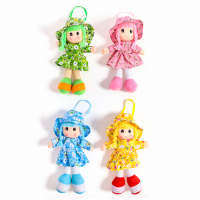 Мягкая игрушка &laquo;Кукла&raquo;, в ситцевом платье, с хвостиками, цвета МИКС