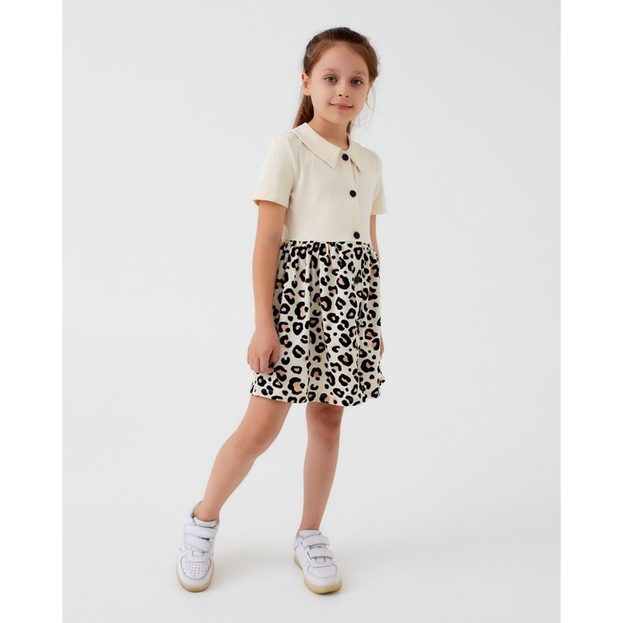 Платье детское на пуговках KAFTAN Платье детское на пуговках KAFTAN "Trendy" р.30 (98-104)