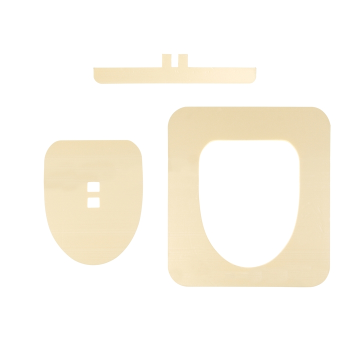 Сиденье для уличного туалета, 38 &times; 50 см, с крышкой, Эконом, пенополистирол