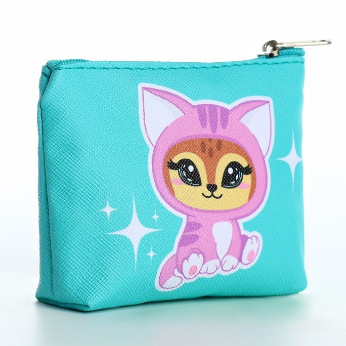 Кошелек детский "Милые зверята" МИКС, 11х0,5х8,5 см