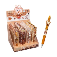 Клей пва 0.9 мл, в форме автоматической ручки, 1мм, для точечного нанесения клея, "Аниме" МИКС