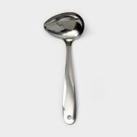 Ложка для соуса из нержавеющей стали Доляна Everyday, 50 мл, 26,5&times;10 см, толщина 3 мм, цвет серебряный