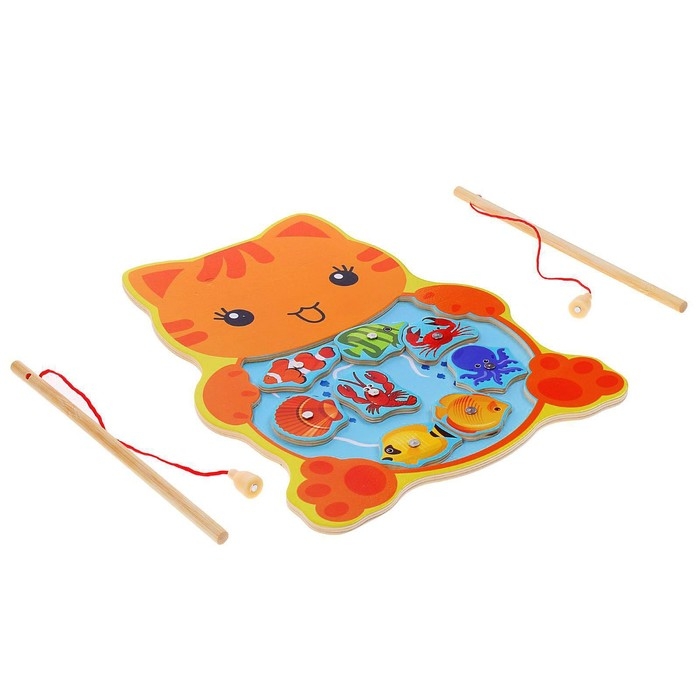 Рыбалка «Котенок», 8 элементов + 2 удочки Рыбалка «Котенок», 8 элементов + 2 удочки