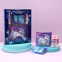 Набор детской косметики для девочки «Новый год! Верь в мечту», блеск для губ, косметичка, заколки Набор детской косметики для девочки «Новый год! Верь в мечту», блеск для губ, косметичка, заколки