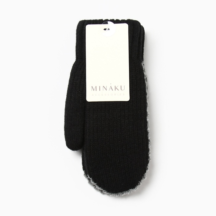 Варежки детские MINAKU, цвет белый, 19 см