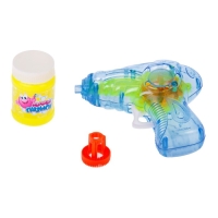 Генератор-пистолет мыльных пузырей «Пистолет световой» с насадкой и флаконом, 50 мл, цвета МИКС Генератор-пистолет мыльных пузырей «Пистолет световой» с насадкой и флаконом, 50 мл, цвета МИКС