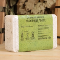 Соляной брикет "Хвойный микс" ель, сосна, пихта 1,35 кг "Добропаровъ" Соляной брикет "Хвойный микс" ель, сосна, пихта 1,35 кг "Добропаровъ"