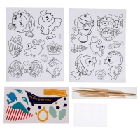 Набор для творчества: изготовление топперов, раскраска-наклейки аппликация EVA &laquo;Море&raquo;