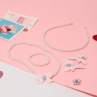 Комплект детский &laquo;Выбражулька&raquo; 6 предметов, бантик, цвет белый