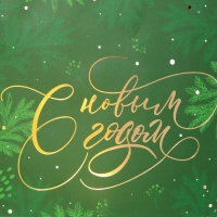 Пакет подарочный новогодний ламинированный &laquo;Яшма&raquo;, 21 х 30 х 15 см, Новый год