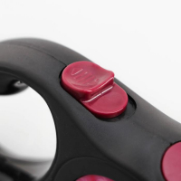 Рулетка с принтом "Милашка", 3 м, вес животного до 12 кг, чёрная Рулетка с принтом "Милашка", 3 м, вес животного до 12 кг, чёрная