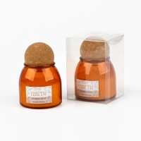 Свеча ароматическая в стекле &laquo;Цвети&raquo;: клубника, 9 х 6,5 см